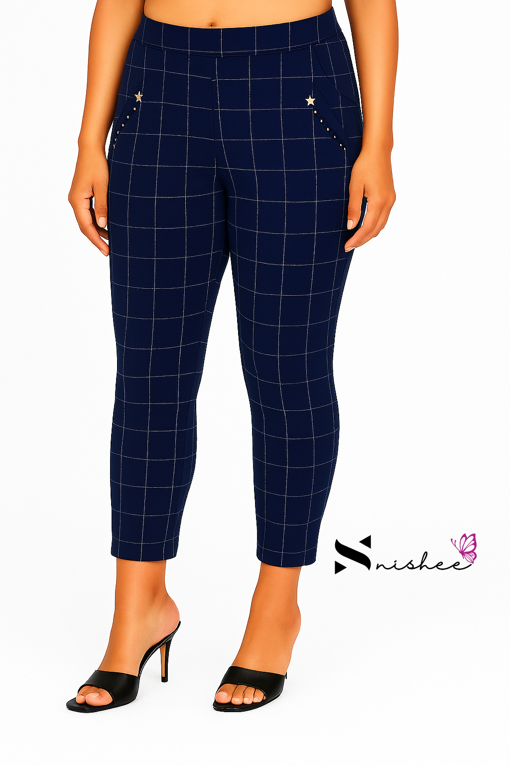 Checked Pocket Jeggings