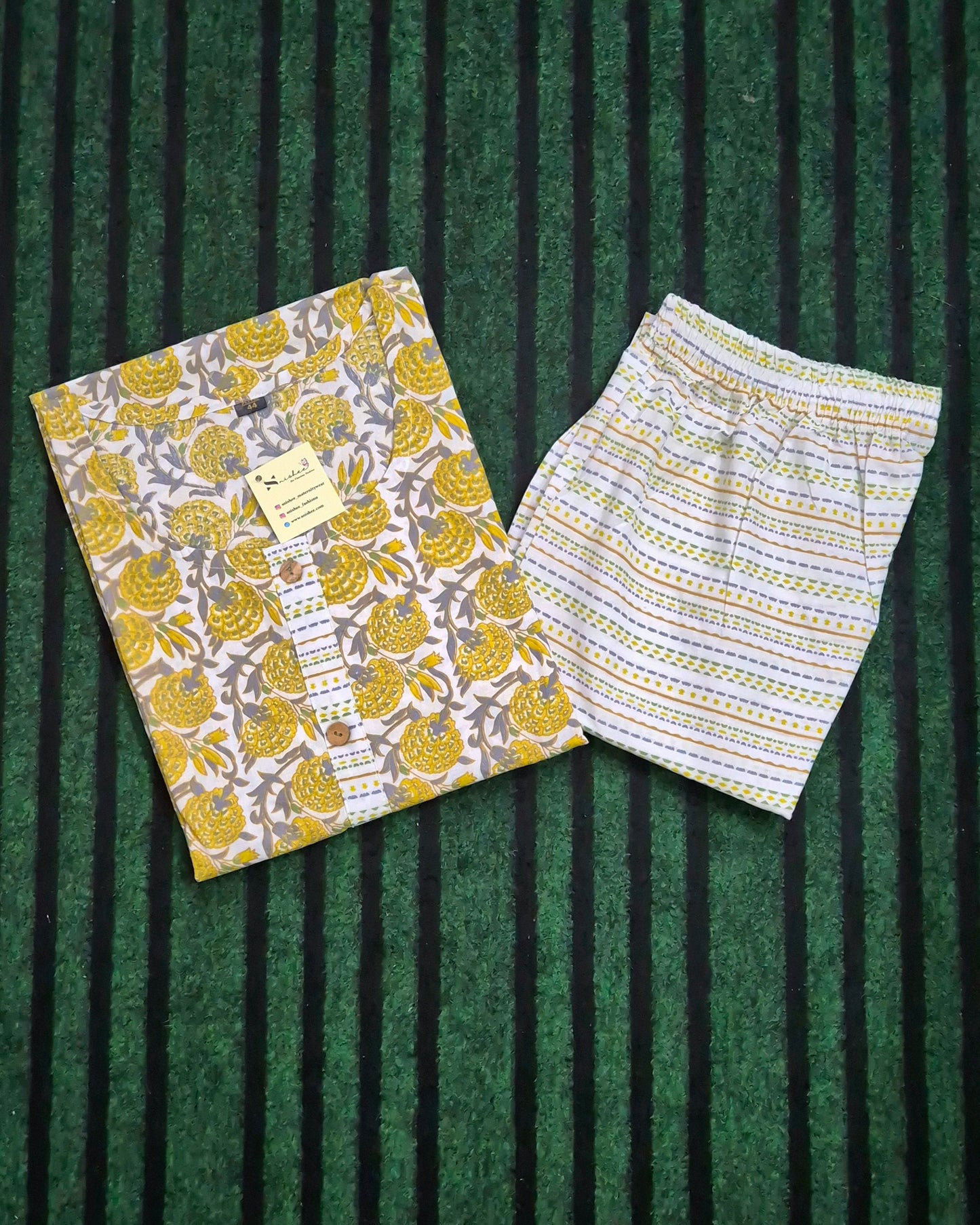 Yellow Marigold Kurti Set