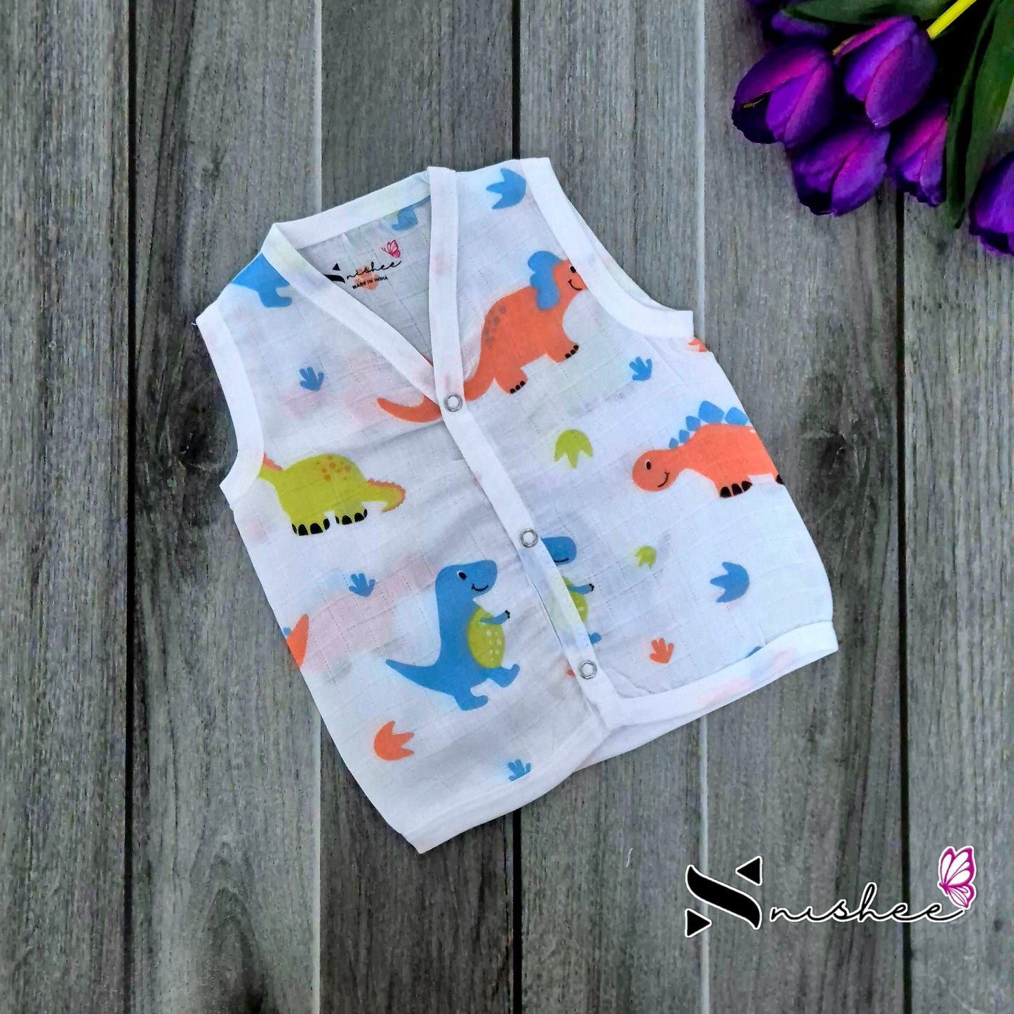 Muslin Button Jablas - Size New Born