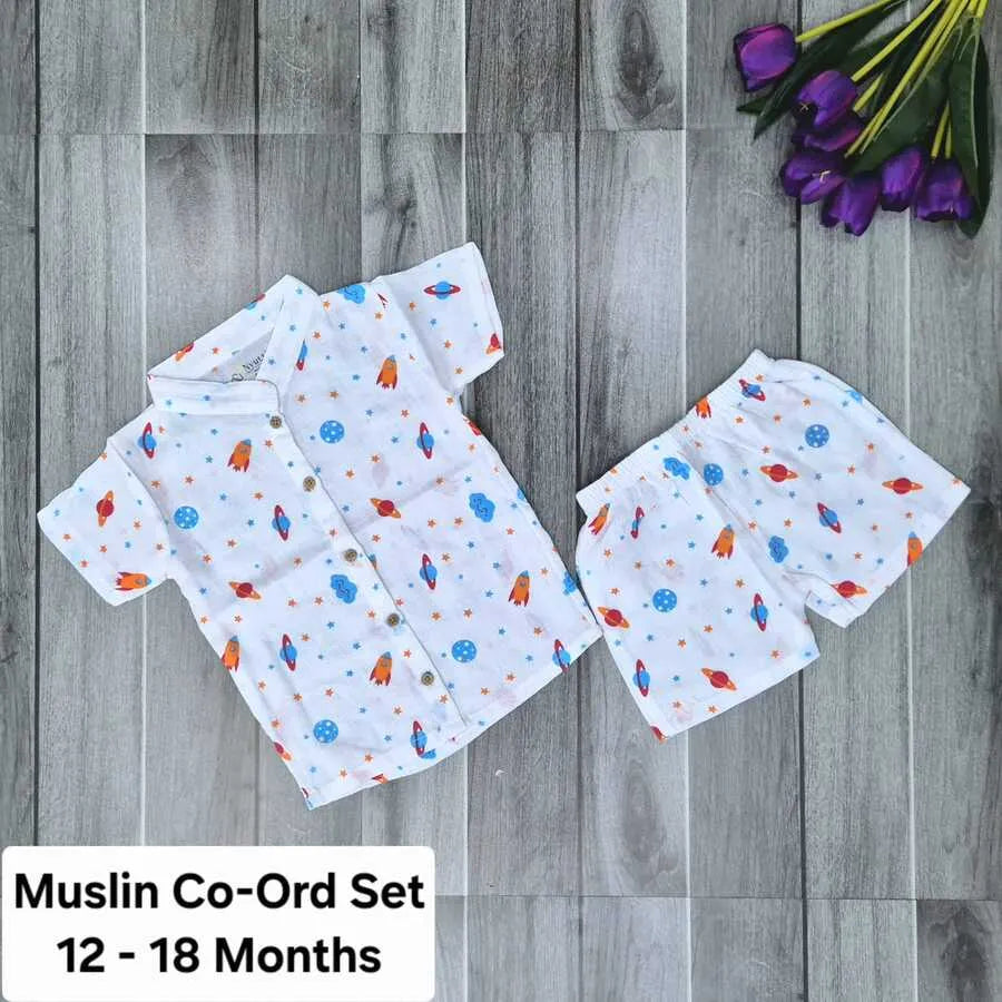 Muslin Co-Ord Set - A - 12 to 18 Months