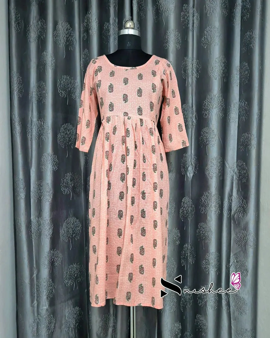 Maternity Feeding Kurti - WITH ZIP (MF045A)
