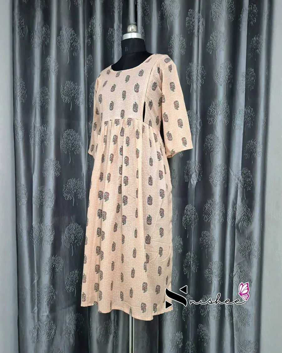 Maternity Feeding Kurti - WITH ZIP (MF045B)