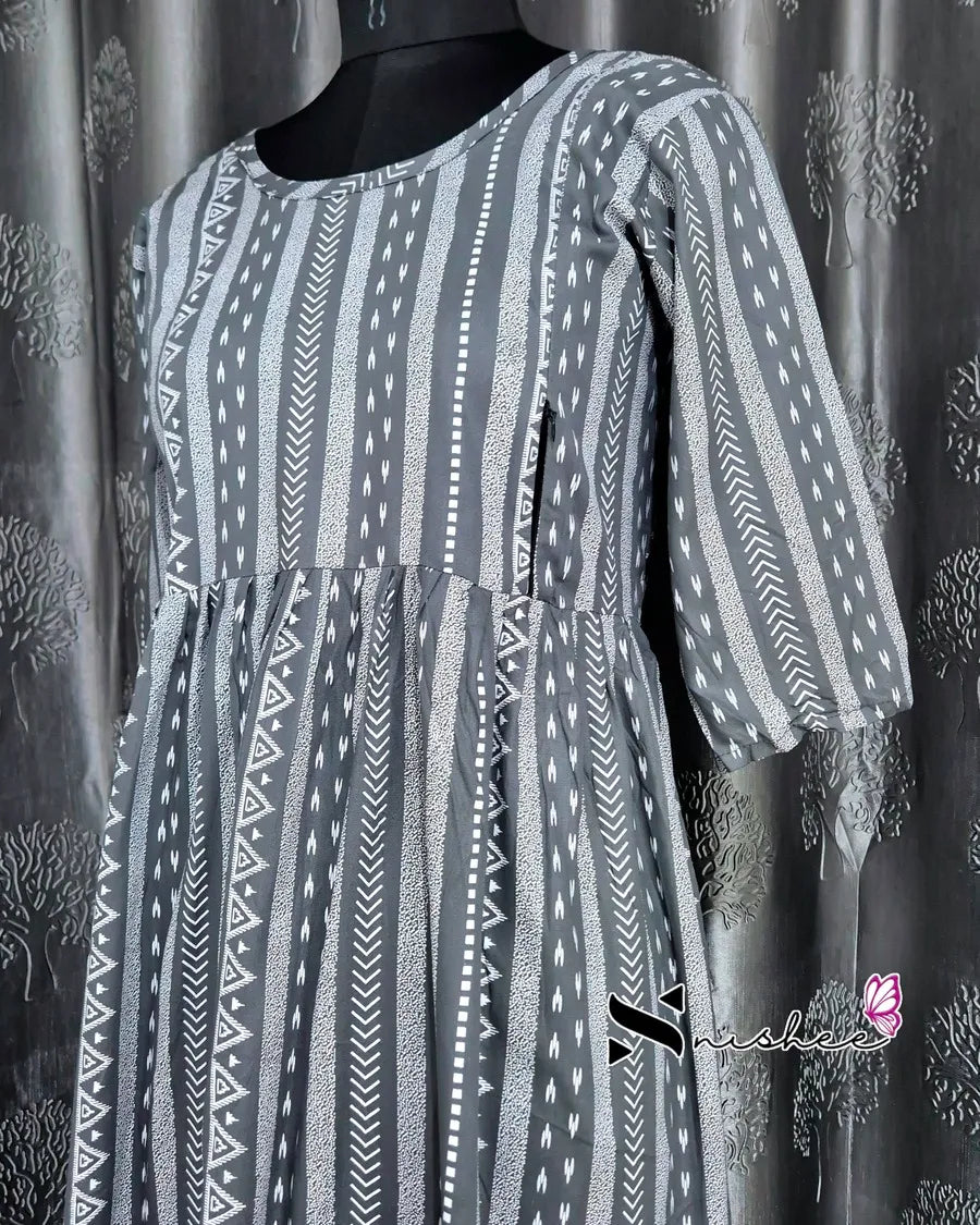 Maternity Feeding Kurti - WITH ZIP (MF047B)