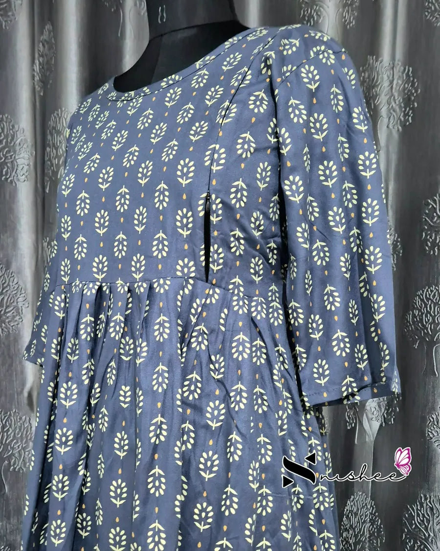 Maternity Feeding Kurti - WITH ZIP (MF049D)
