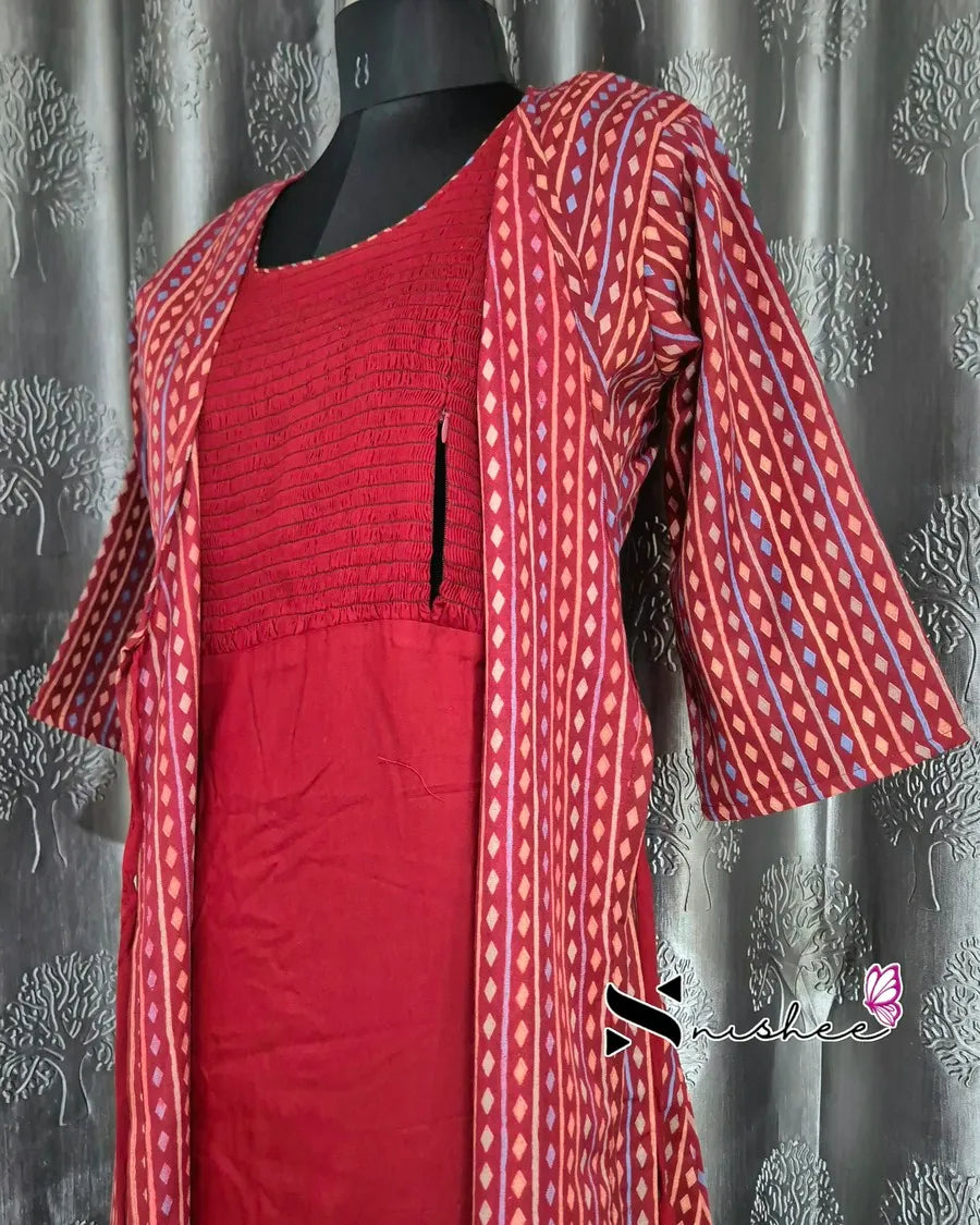 Maternity Feeding Kurti - WITH ZIP (MF052)