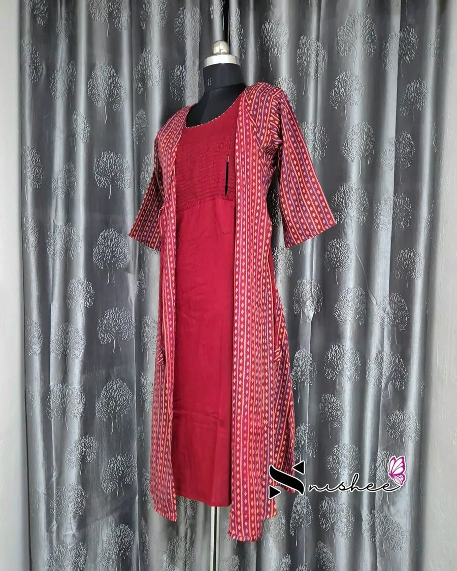 Maternity Feeding Kurti - WITH ZIP (MF052)