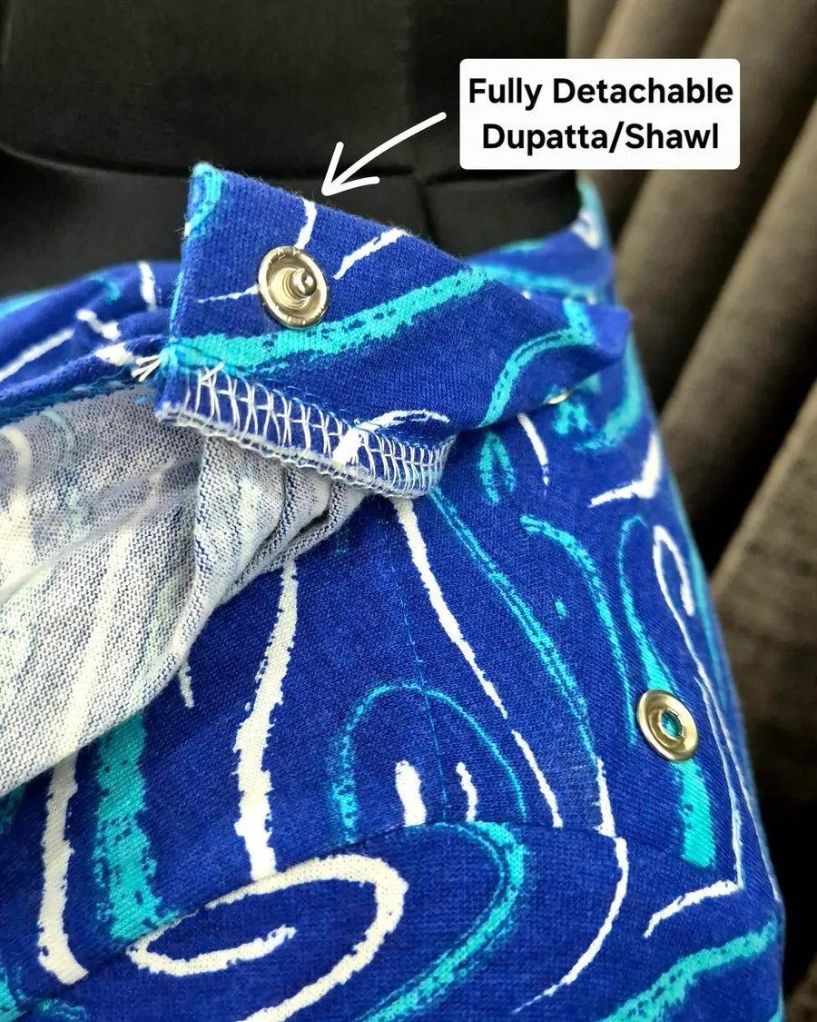 Waves - Shawl Maxi - Full Length