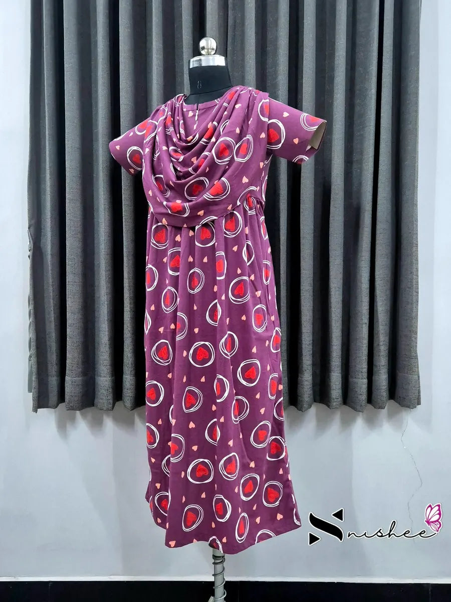 Revolving Heart - Shawl Maxi - Full Length - Plus Size