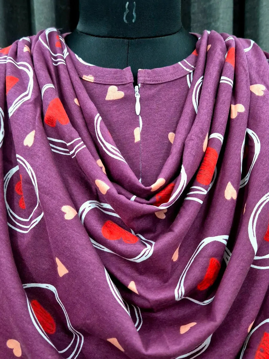 Revolving Heart - Shawl Maxi - Full Length - Plus Size