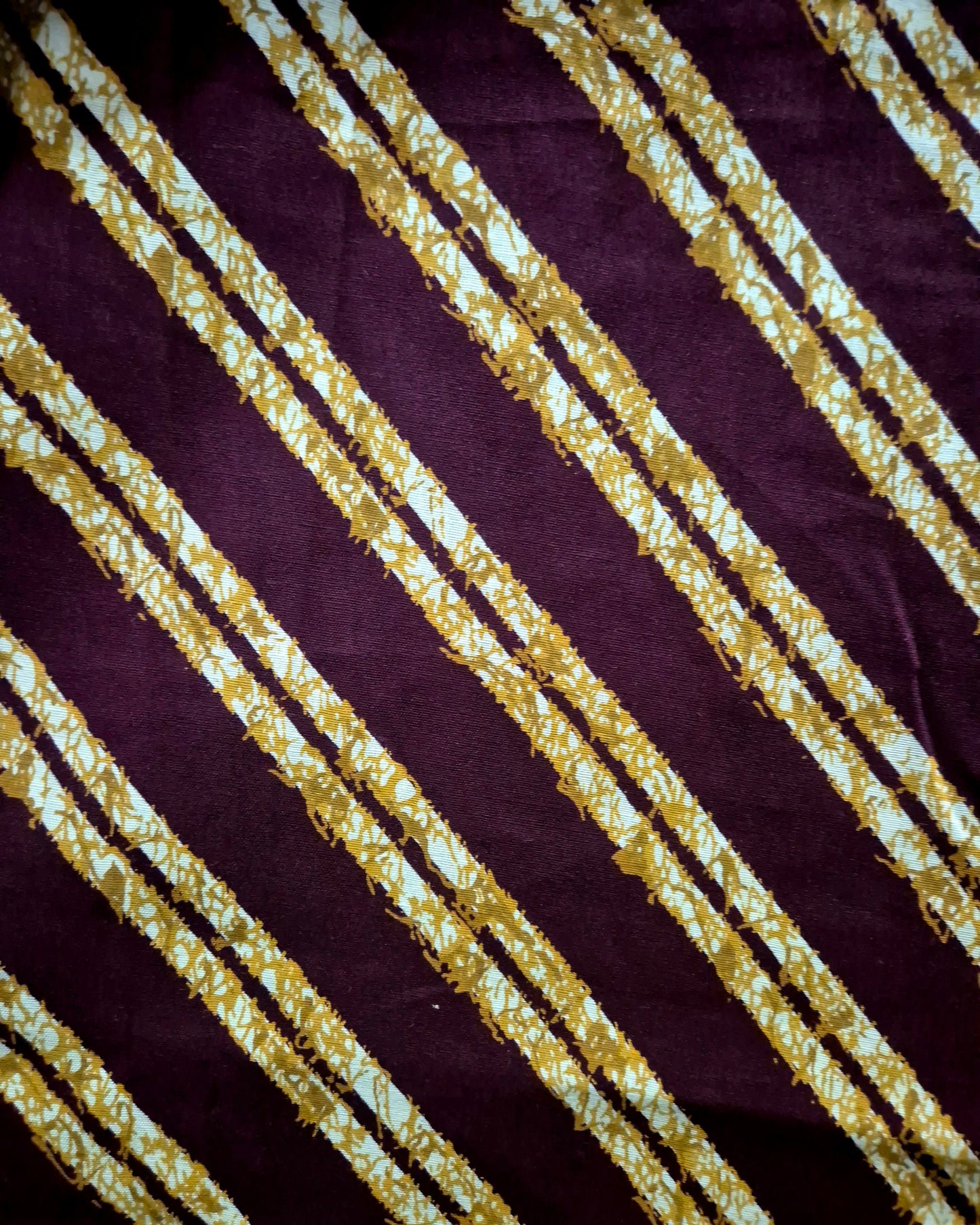 Maroon Diagonal Stripes Frock Nighty
