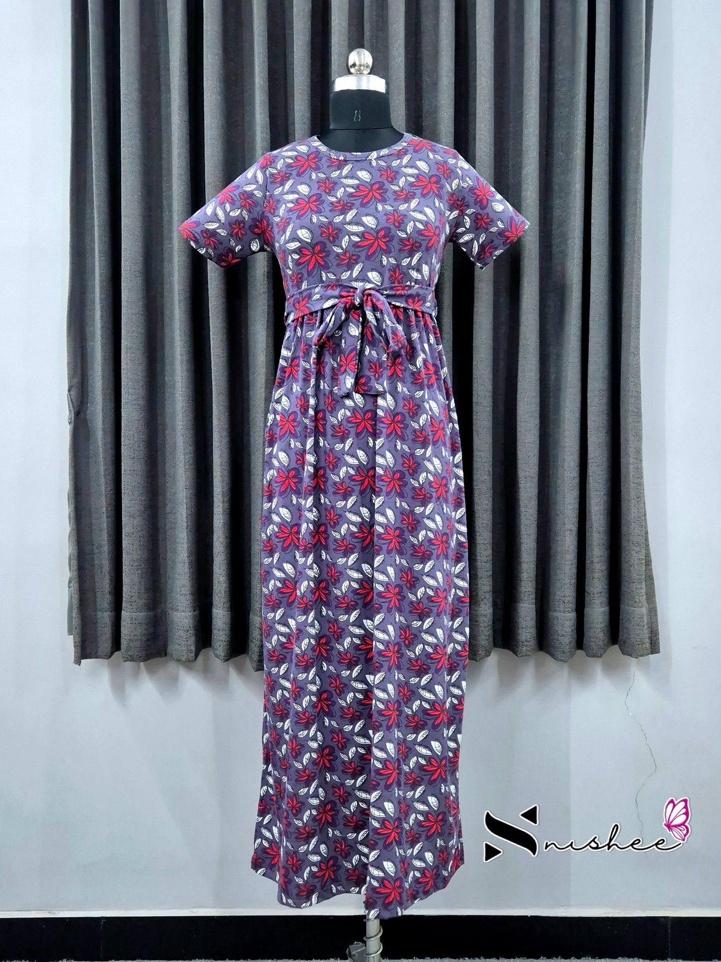 Freesia Everyday Casual Plus Size Maxi with detachable belt