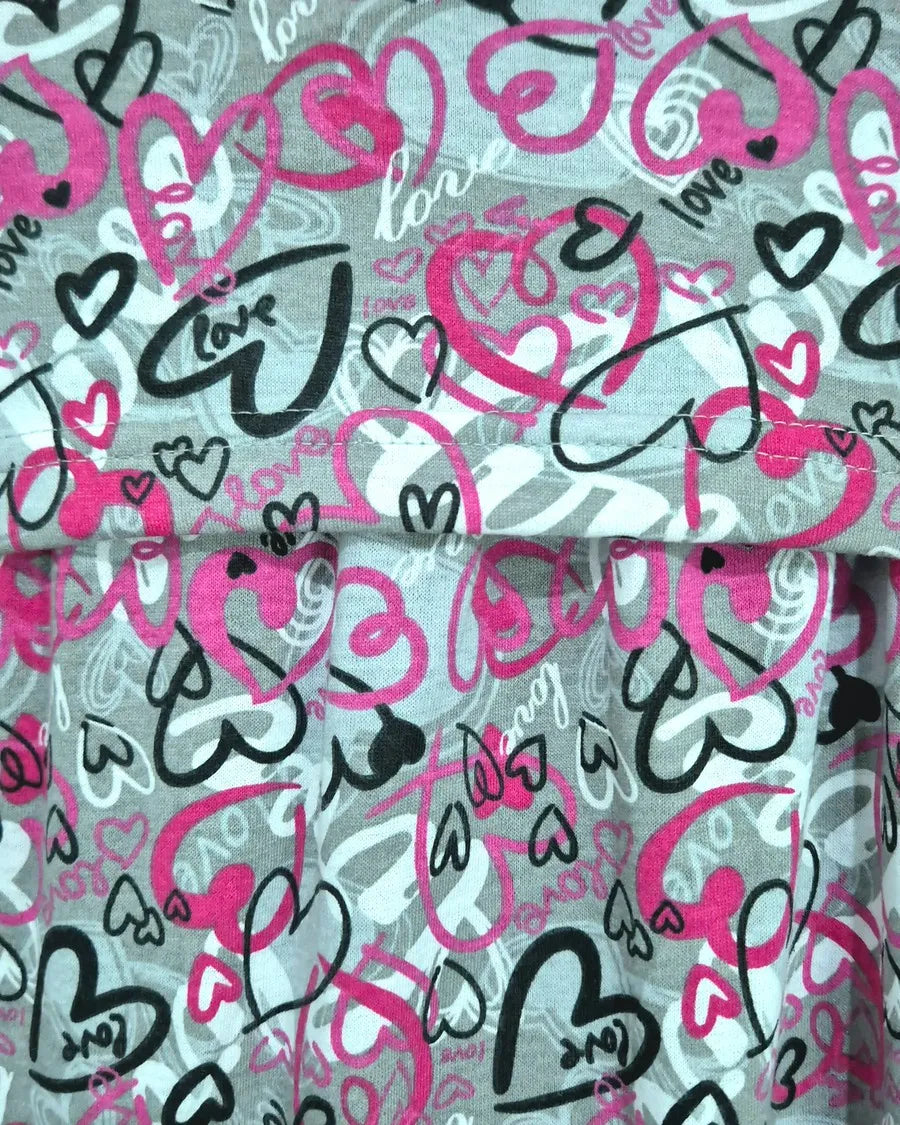 Doodle Hearts - Pull Up - Full Length - Plus Size
