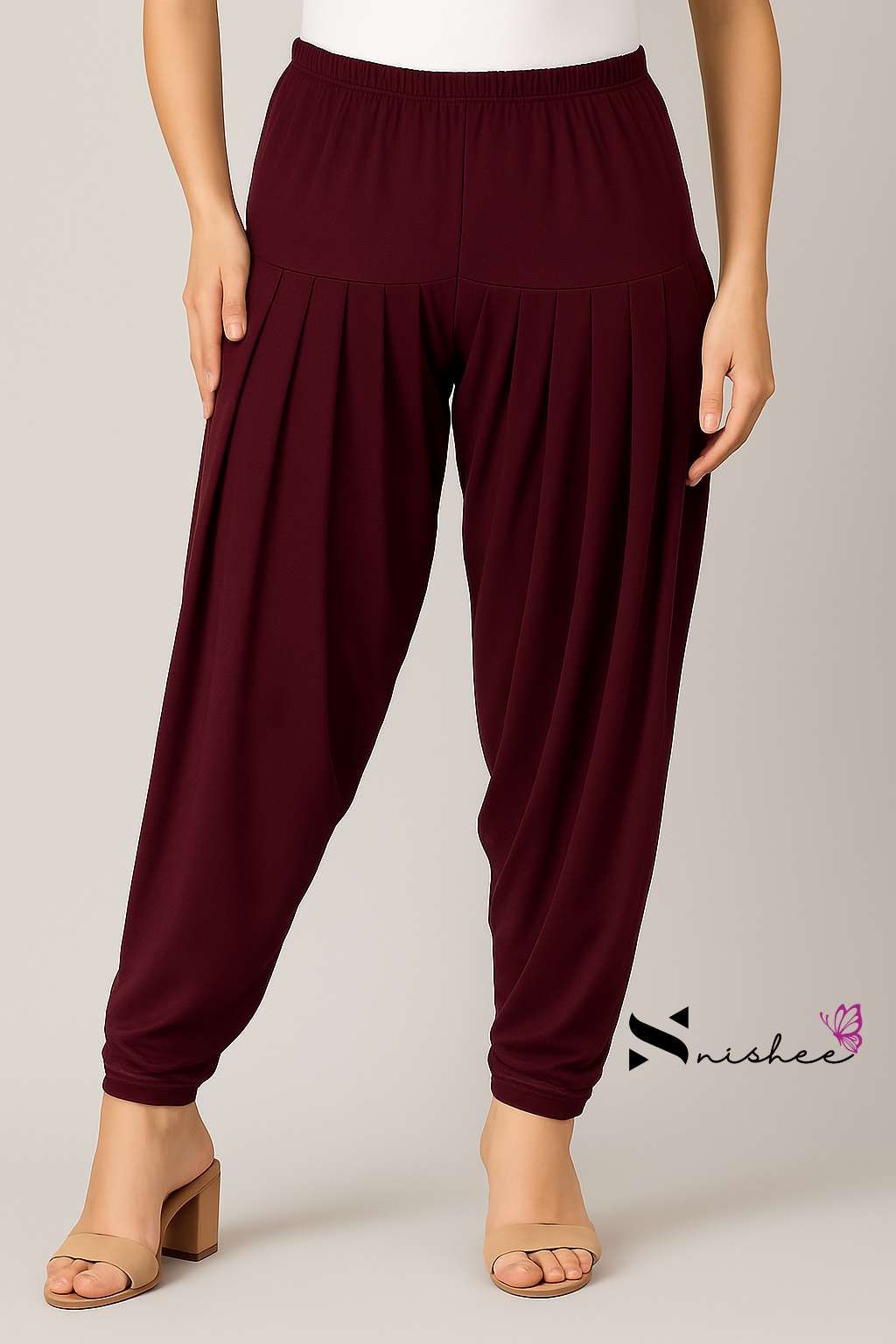 Maroon Patiala Pant