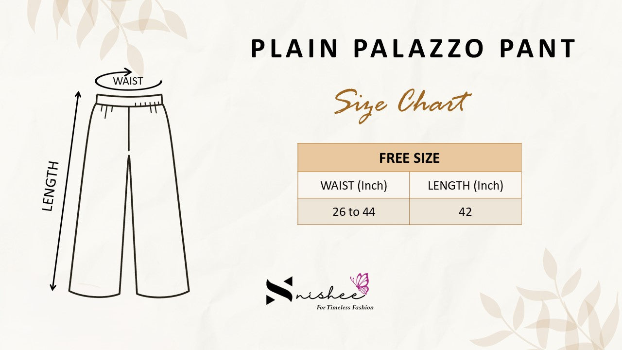 Plain Colour Palazzo Pant