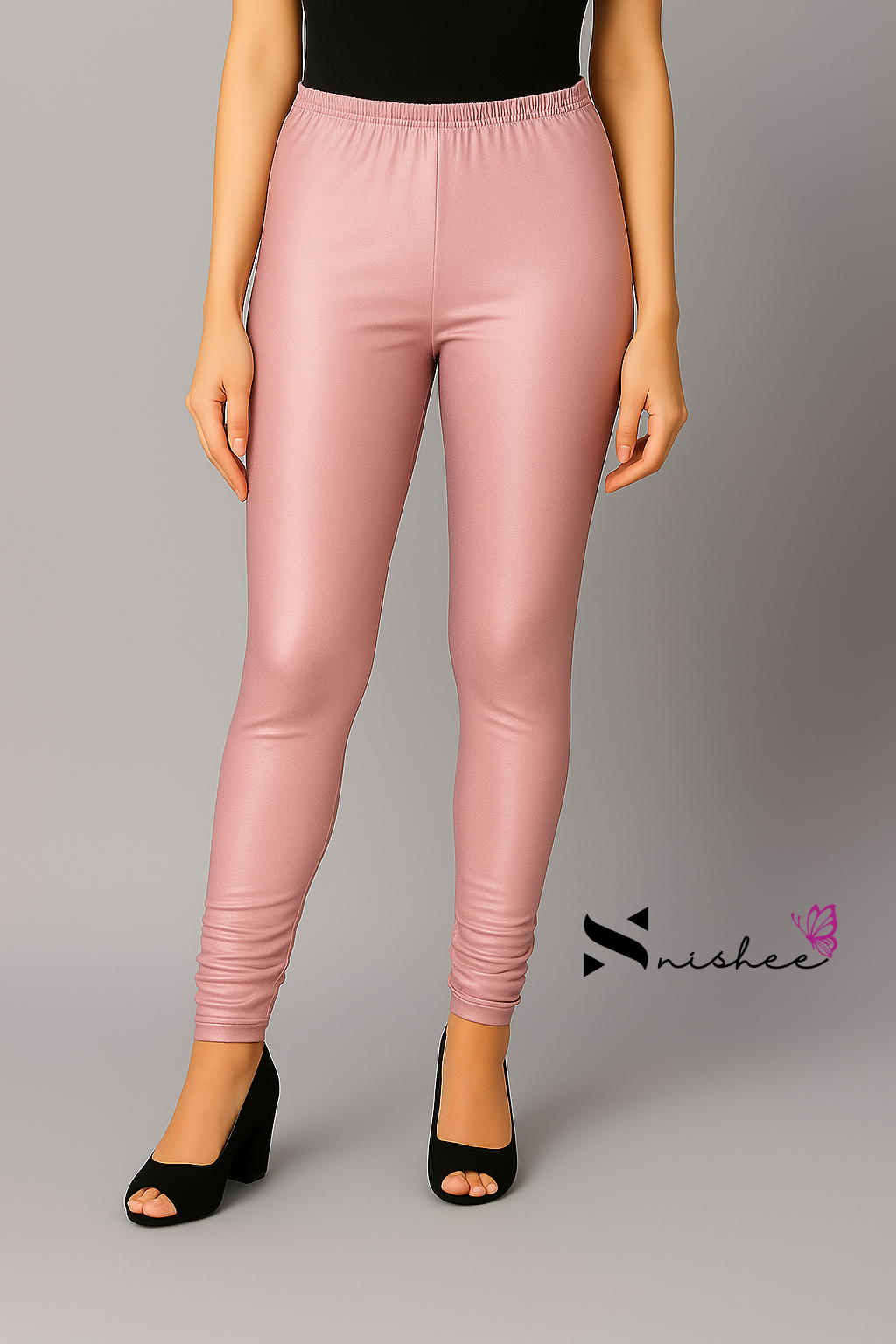 Rose Gold Full Length Shimmer Pant