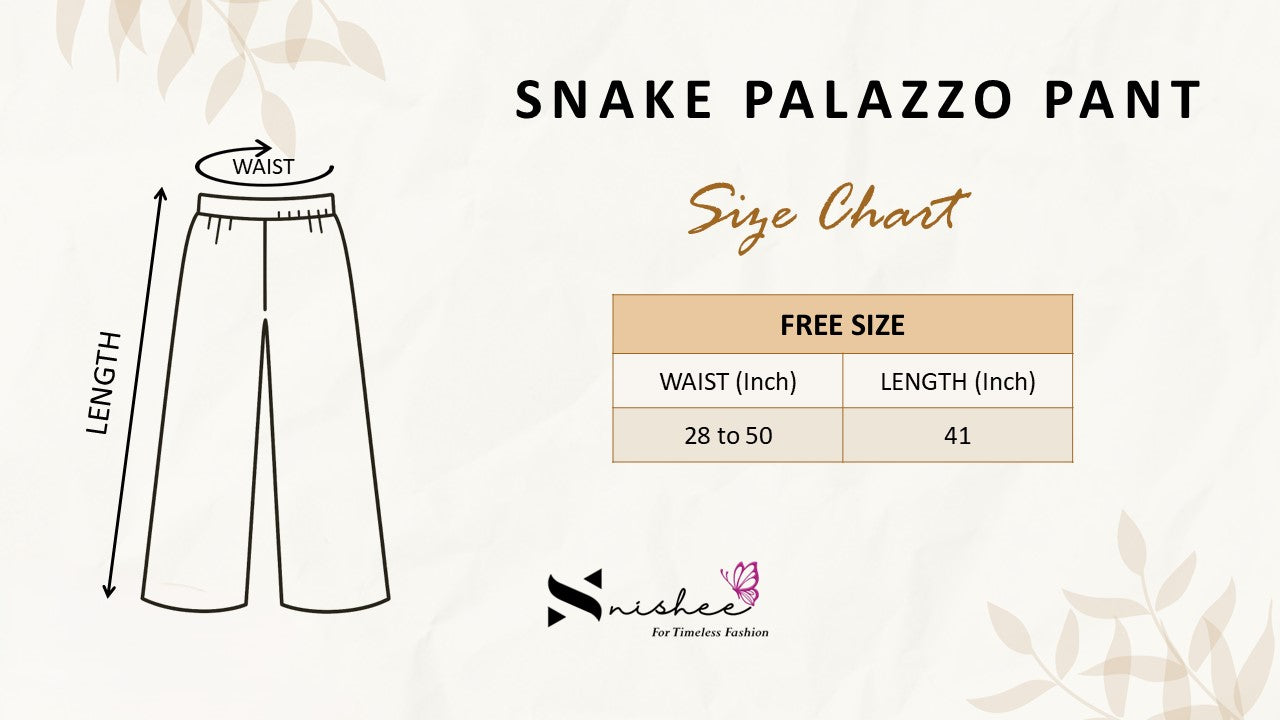 Snake Palazzo Pant