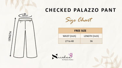 Checked Palazzo Pant