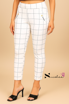 Checked Pocket Jeggings