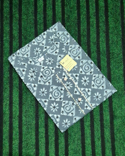 Grey Diamond Abstract Printed Kurti