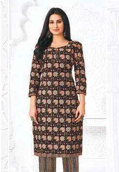 Duo Floral Printed Cotton Kurti
