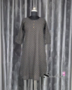 Black Diamond Motif Printed Kurti