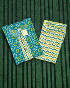 Green Diamond Pattern Kurti Set
