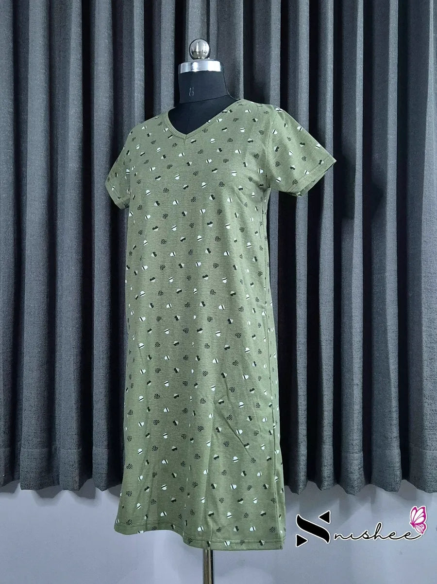 Little Hearts V-Neck Long Tshirt