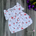 Muslin Button Frocks - Size 6 to 12 Months