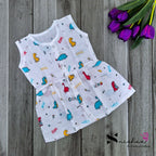 Muslin Button Frocks - Size 3 to 6 Months