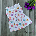 Muslin Button Frocks - Size 3 to 6 Months