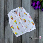 Muslin Button Jablas - Size 0 to 3 Months
