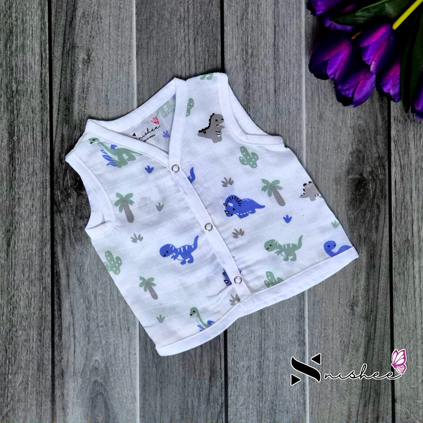 Muslin Button Jablas - Size New Born