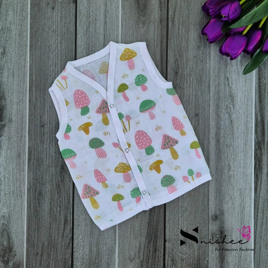 Muslin Button Jablas - Size 3 to 6 Months