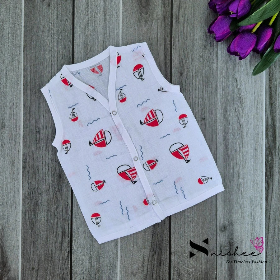Muslin Button Jablas - Size 3 to 6 Months