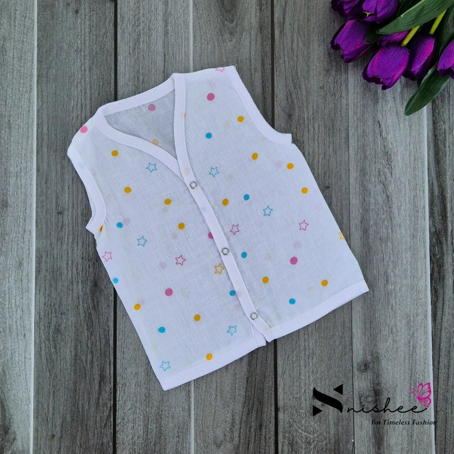 Muslin Button Jablas - Size 3 to 6 Months