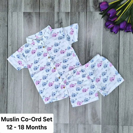 Muslin Co-Ord Set - B - 12 to 18 Months