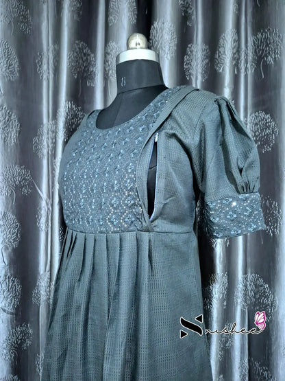 Maternity Feeding Kurti - WITH ZIP (MF014)