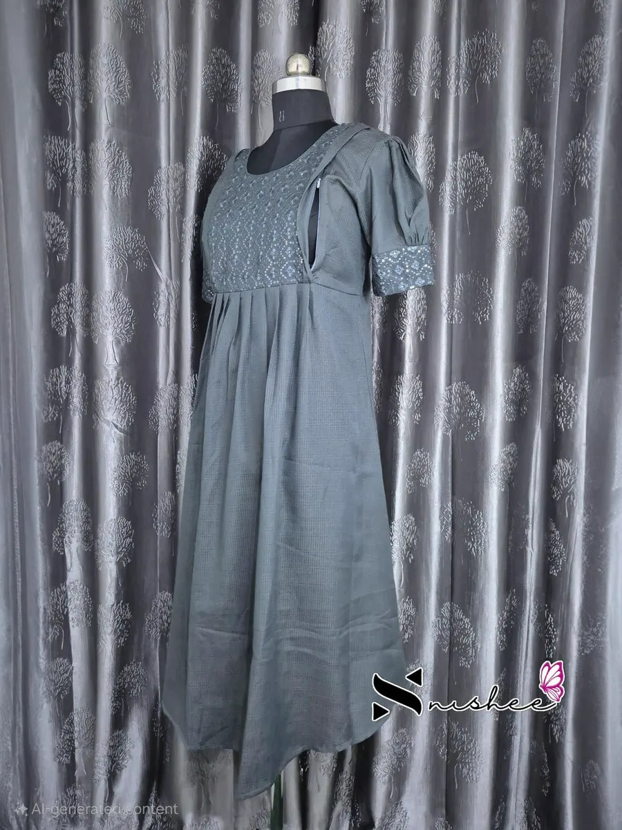 Maternity Feeding Kurti - WITH ZIP (MF014)