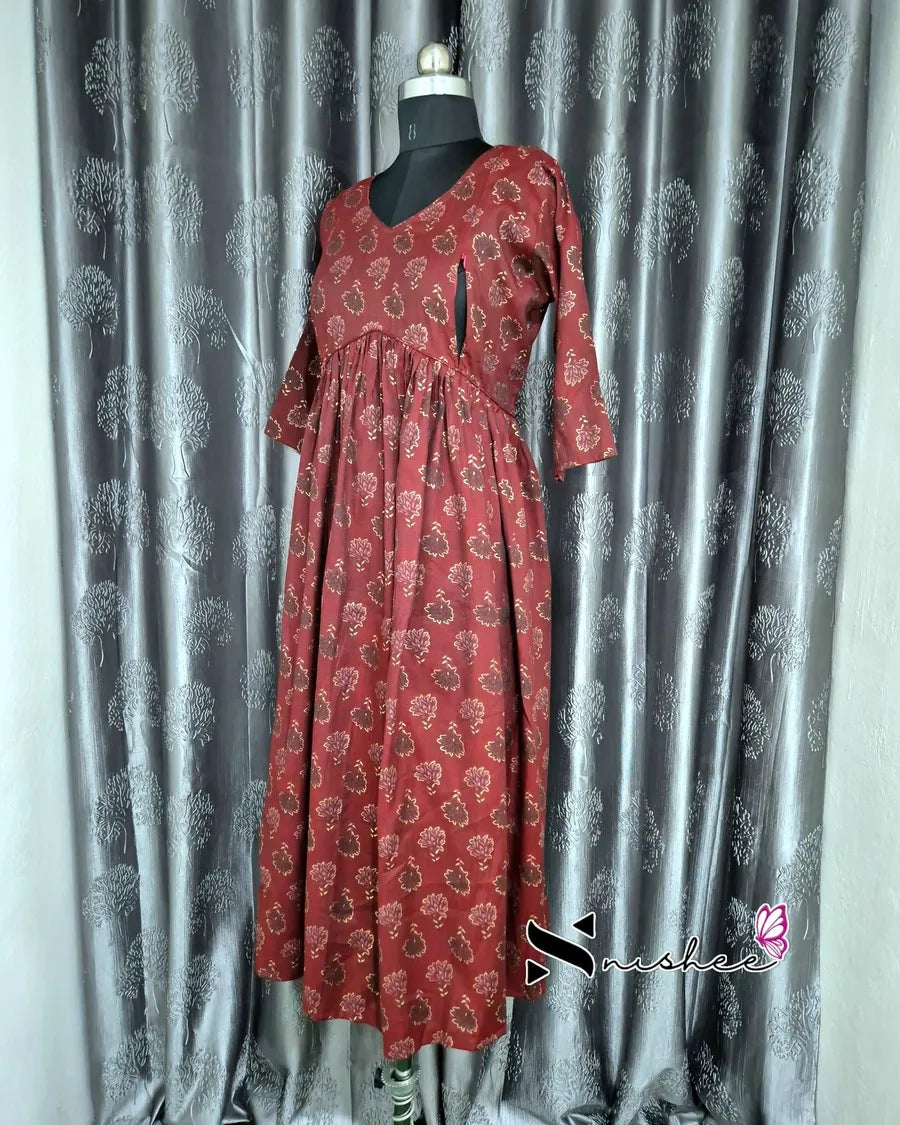 Maternity Feeding Kurti - WITH ZIP (MF020)