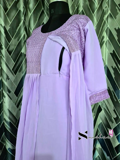 Maternity Feeding Kurti - WITH ZIP (MF025)
