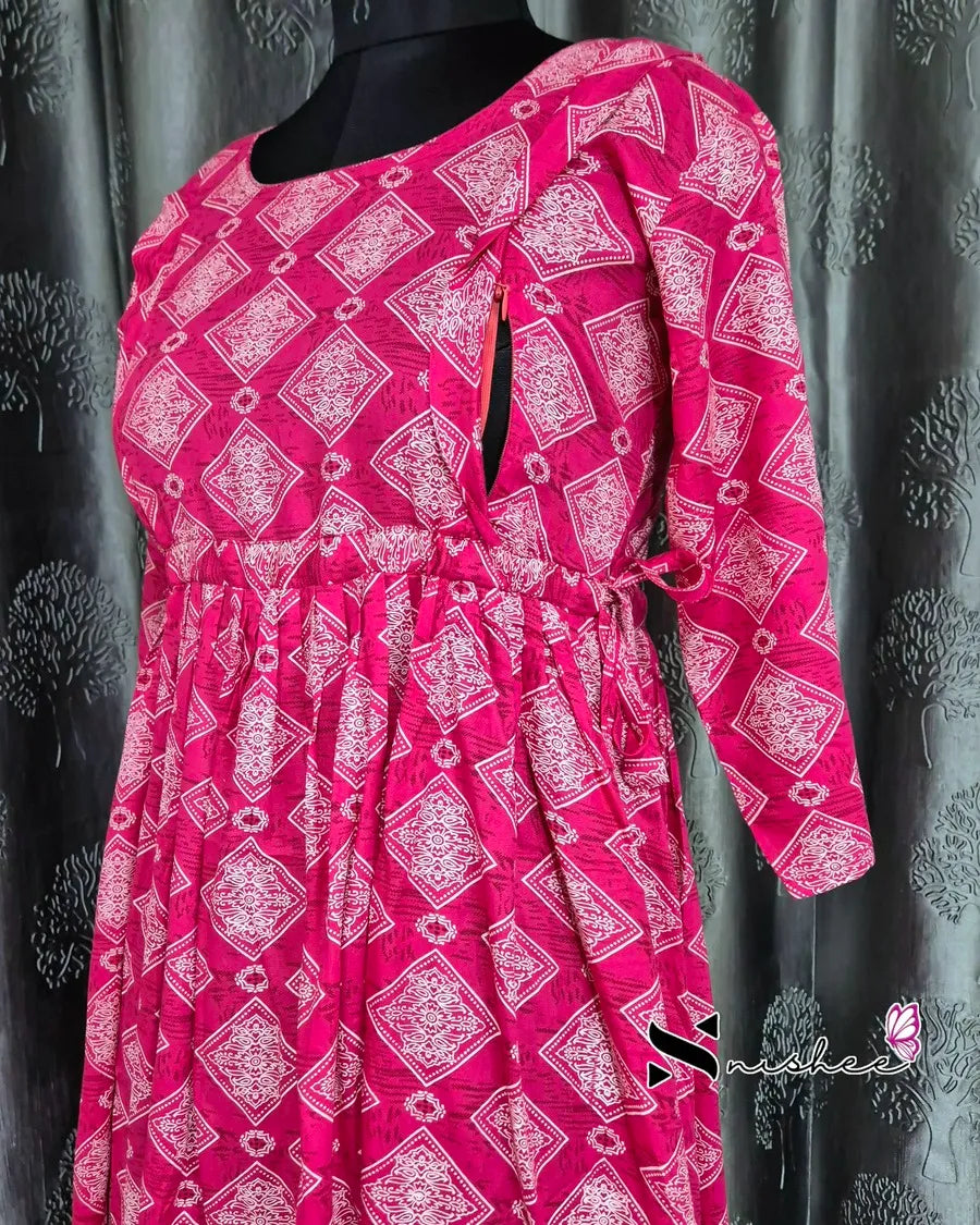 Maternity Feeding Kurti - WITH ZIP (MF029)