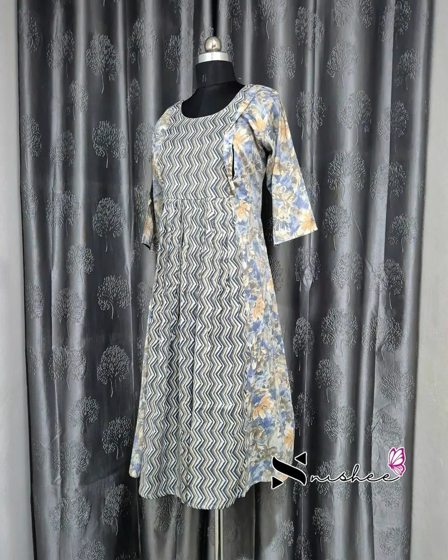 Maternity Feeding Kurti - WITH ZIP (MF036B)