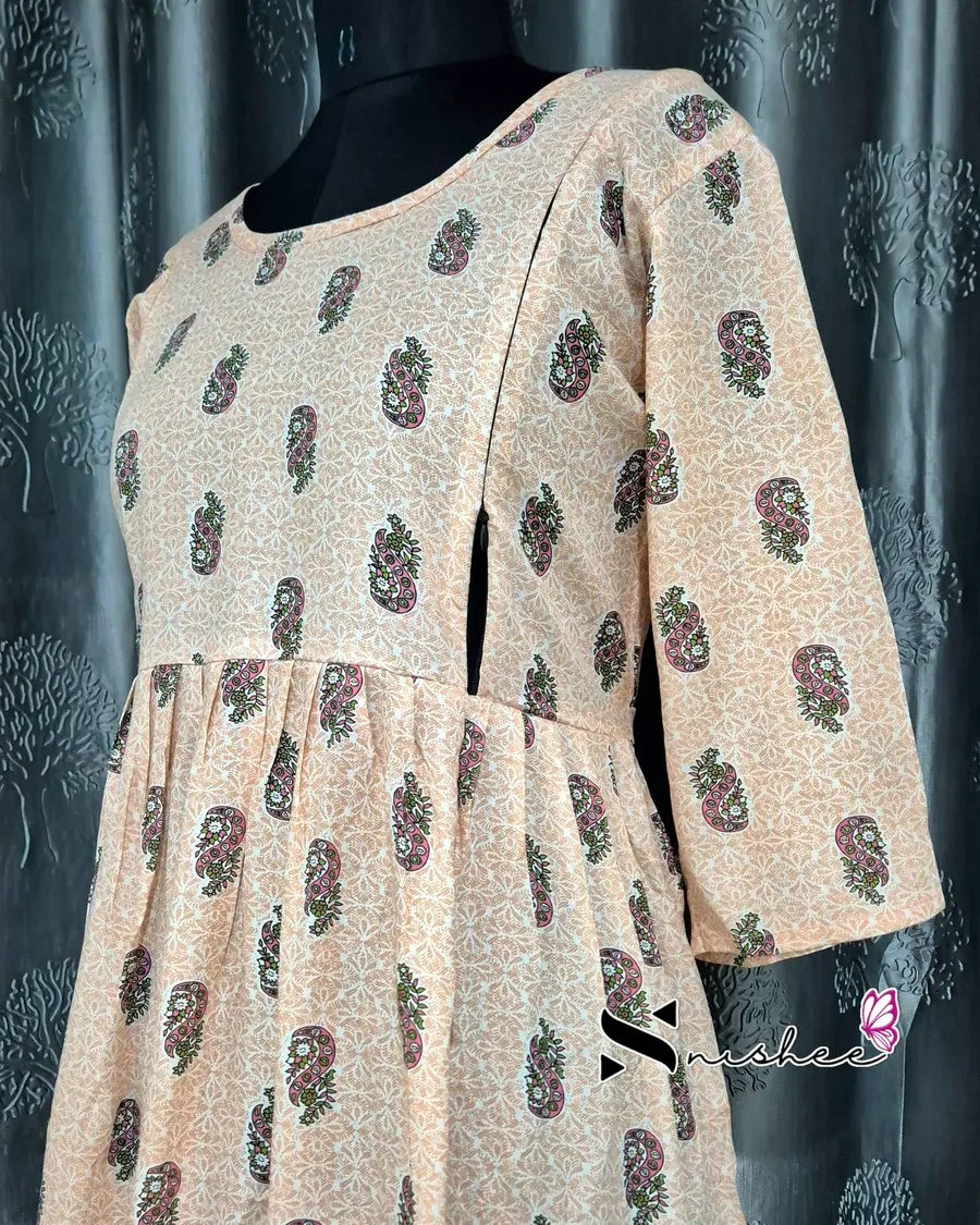 Maternity Feeding Kurti - WITH ZIP (MF045B)