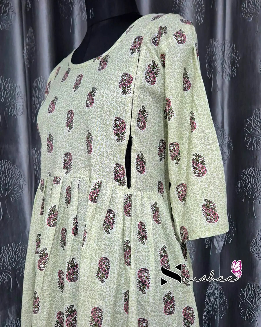 Maternity Feeding Kurti - WITH ZIP (MF045C)