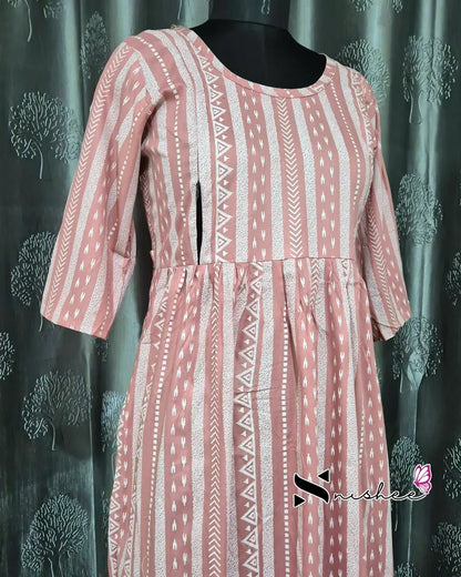 Maternity Feeding Kurti - WITH ZIP (MF046D)