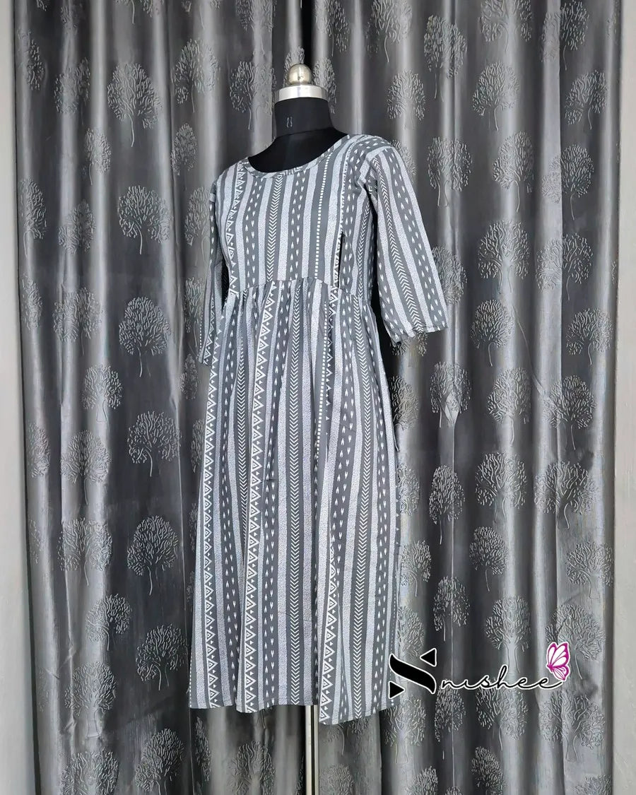 Maternity Feeding Kurti - WITH ZIP (MF047B)