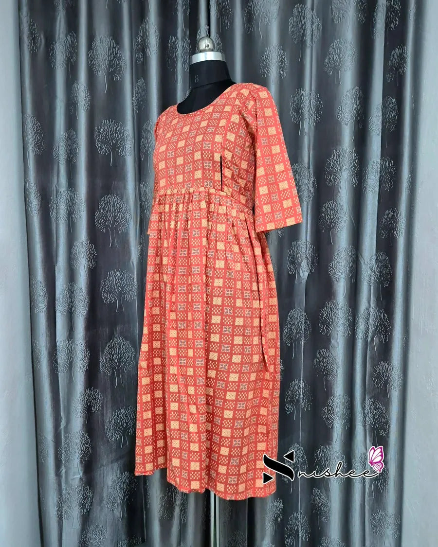 Maternity Feeding Kurti - WITH ZIP (MF048B)