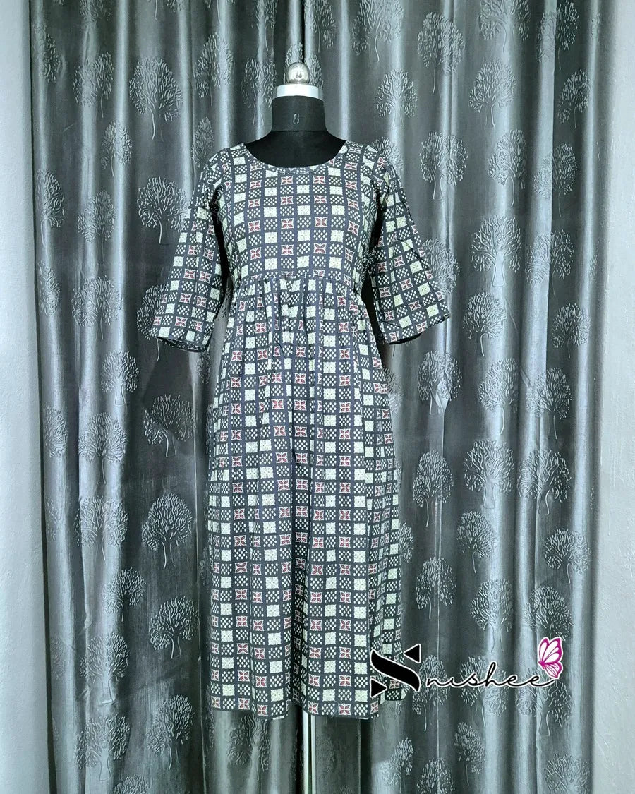 Maternity Feeding Kurti - WITH ZIP (MF048C)