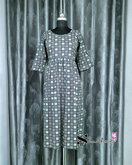 Maternity Feeding Kurti - WITH ZIP (MF048C)