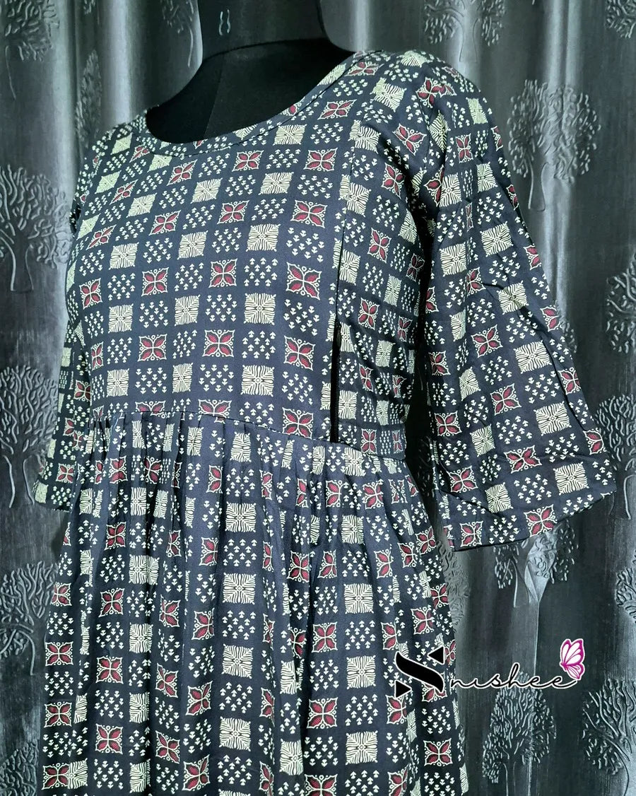 Maternity Feeding Kurti - WITH ZIP (MF048C)